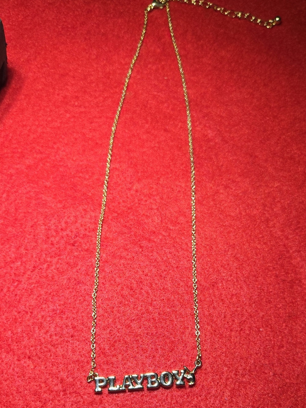 PLAYBOY Gold and Silver Logo Necklace